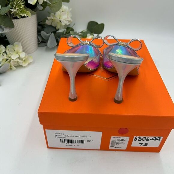 Women’s Nalebe diamanté iridescent mule, size 37.5 made in Italy - Picture 9 of 10